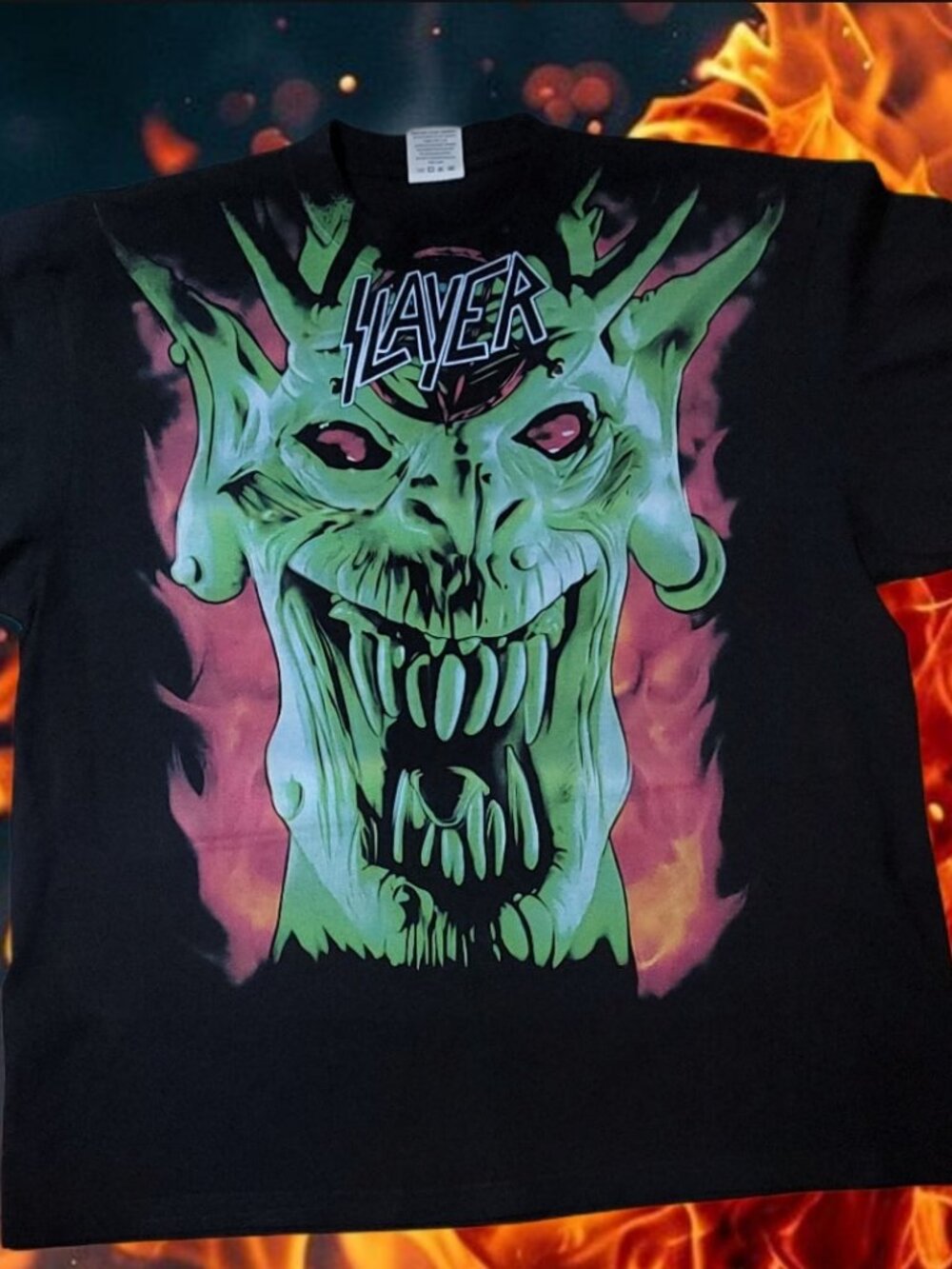 SLAYER On SHAKA HEAVYWEIGHT T Shirt "Slightly Oversized" modern